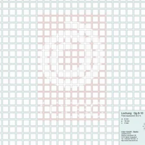 Lochplatte Qg 8-10 mm aus Stahl, 1,0×KF