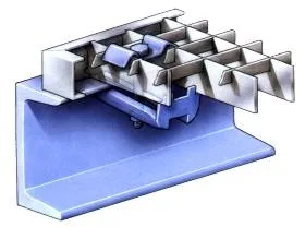 Halteklammer für Gitterroste Für Maschenweite 31/31 mm - Stahl feuerverzinkt