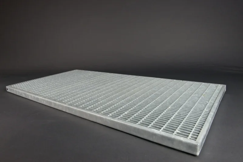 rotec-EP-Gitterrost, feuerverzinkt 1000 x 1200 mm, Ma 31/9 mm, Ts 30/2 mm