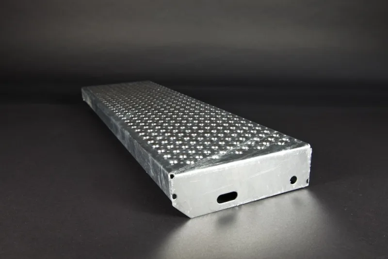 Sicherheitsstufe Rund N, feuerverzinkt 1000x270x40/70x2 mm – Bild 2