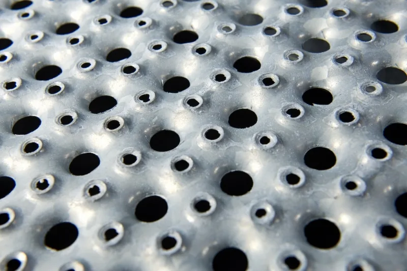 Sicherheitsstufe Rund S, feuerverzinkt 800x270x40/70x2 mm – Bild 3