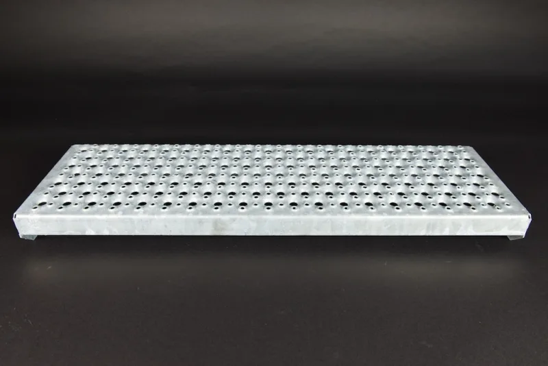 Sicherheitsstufe Rund S, feuerverzinkt 800x270x40/70x2 mm – Bild 4