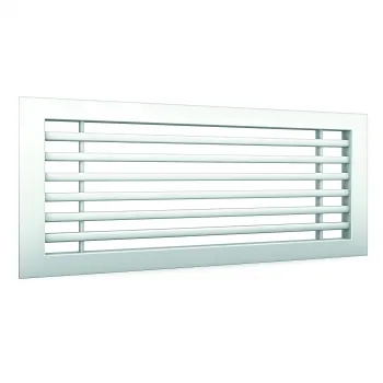 Wandgitter AD600 - 600 x 100 mm aus Aluminium, naturfarbig eloxiert