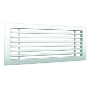 Wandgitter AD600 - 500 x 200 mm aus Aluminium, naturfarbig eloxiert