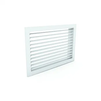 Wandgitter GD100 - 500 x 100 mm aus Stahl, RAL 9010 (Reinweiß) lackiert