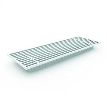 Bodengitter AG300 - 200 x 75 mm aus Aluminium, naturfarbig eloxiert