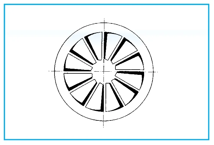 Dralldurchlass WR210 - Ø 160 mm aus Stahl, RAL 9010 (reinweiß) lackiert – Bild 3