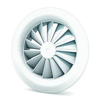 Dralldurchlass WR230 - Ø 125 mm aus Stahl, RAL 9010 (reinweiß) lackiert