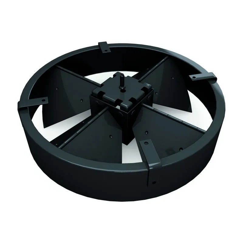 Dralldurchlass WS360 Ø160 mm Systemplatte 594x594 mm aus Stahl, RAL 9010 (reinweiß) lackiert – Bild 5