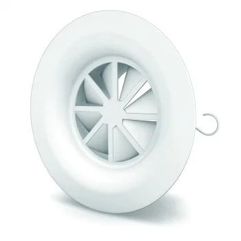 Dralldurchlass WR250 - Ø 80 mm aus Stahl, RAL 9010 (reinweiß) lackiert