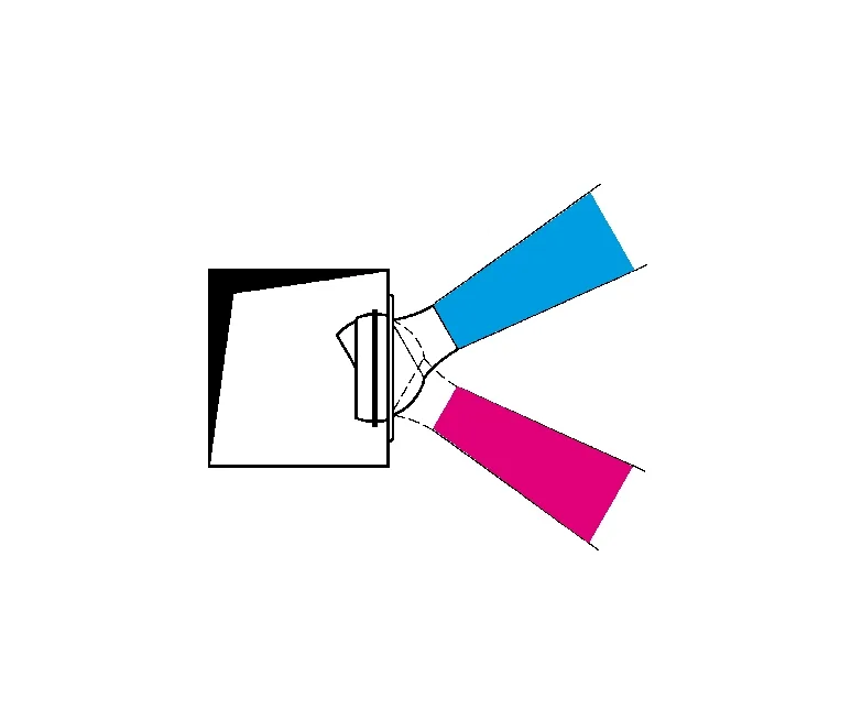 Weitwurfdüse JD120 - Ø 200 mm aus Stahl und Aluminium, RAL 9010 (reinweiß) lackiert – Bild 4