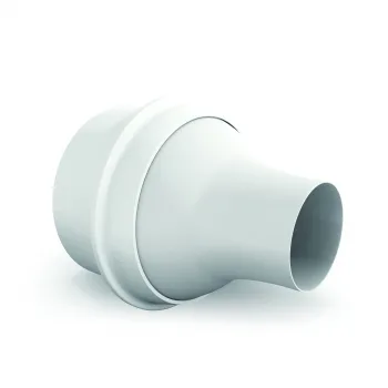 Weitwurfdüse JD130 - Ø 160 mm aus Stahl und Aluminium, RAL 9010 (reinweiß) lackiert