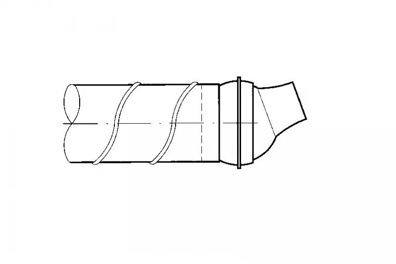 Weitwurfdüse JD130 - Ø 160 mm aus Stahl und Aluminium, RAL 9010 (reinweiß) lackiert – Bild 3