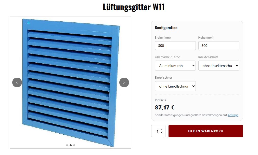 Konfigurator Vorschau